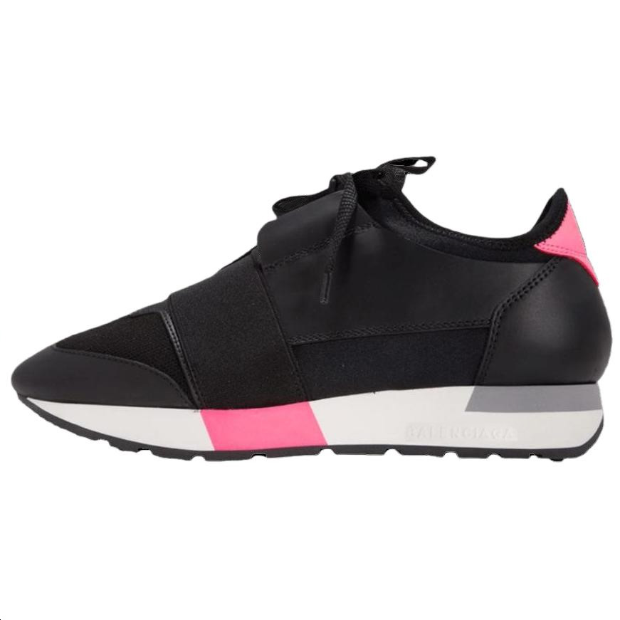 Balenciaga Race Runner Low top Casual Shoes Men's Black