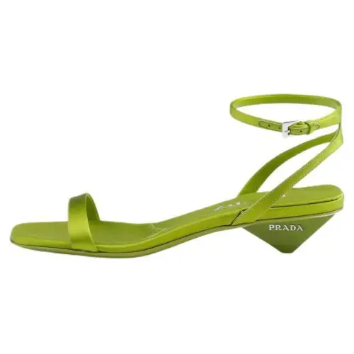 PRADA One Strap Sandals 3.5cm Women's Green