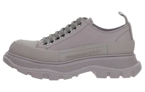 Alexander McQueen Tread Slick Low Lace Up Grey Women's