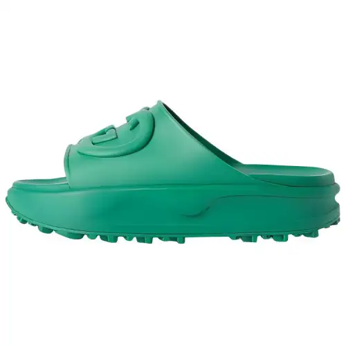 GUCCI Interlocking G Slide Green