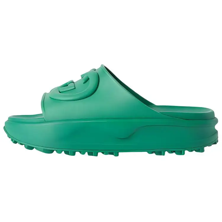 GUCCI Interlocking G Slide Green