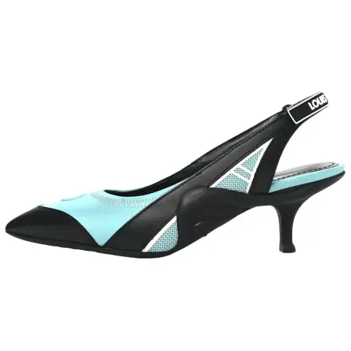 LOUIS VUITTON Archlight Abrasion Resistant Irregular Heel High Heels Women's Blue