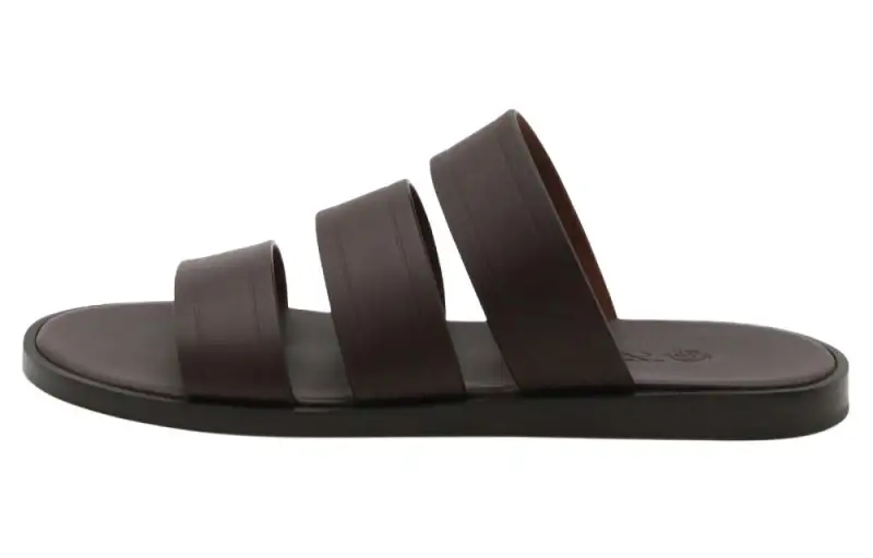 Loro Piana Slide Slippers Men's Brown