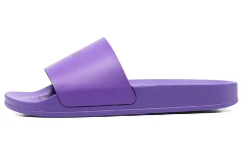 OFF WHITE Off Stamp Slide Dark Violet Black Women's