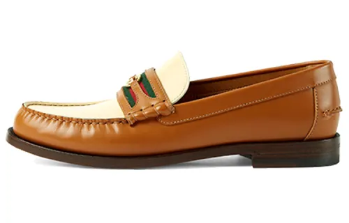 GUCCI Interlocking G Two-tone Loafers