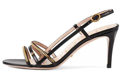 GUCCI Fashion One Strap Sandals Women's Black