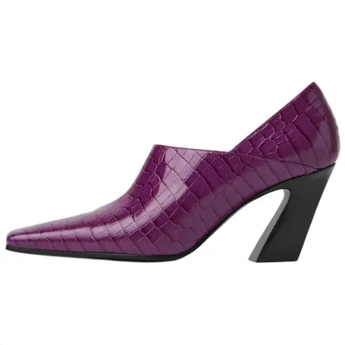 Bottega Veneta Lewis Irregular Heel High Heels 7.5cm Women's Purple