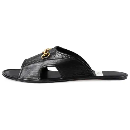 GUCCI Slide Slippers Men's Black