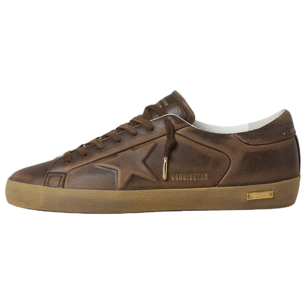 Мужские кеды Golden Goose Super-Star (коричневые)