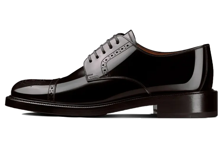 DIOR Evidence Leather Dress Shoes Men's Black