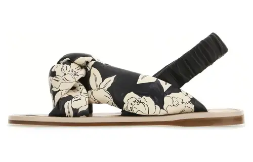 MIU MIU One Strap Sandals Women's Black White