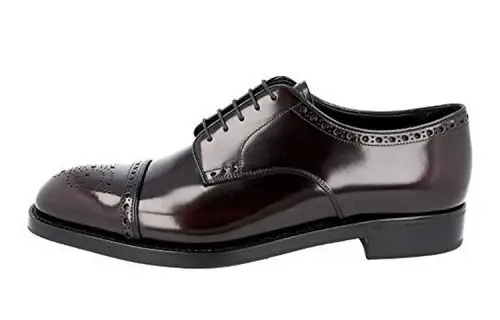PRADA Dress Shoes Men's Low Top Brown