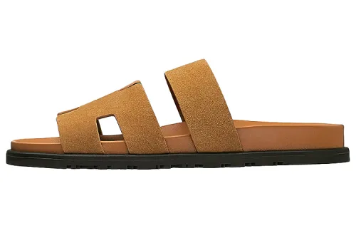 HERMES Ankara Slide Slippers Men's Brown