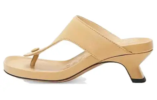 LOEWE Ease Flip Flops Women's Beige Yellow