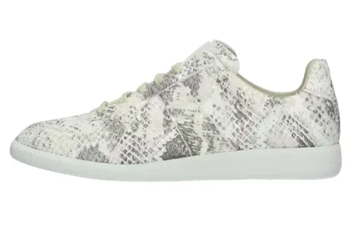 Maison Margiela Fabric Low top Stylish Skateboarding Shoes Men's White Gray