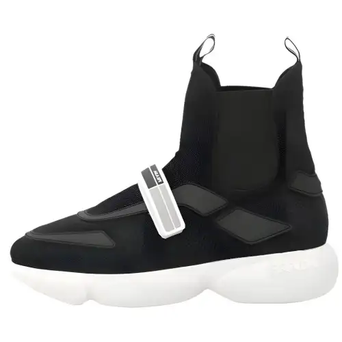 PRADA Cloudbust Short Chelsea Boots Women's Black
