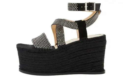 LOEWE Petal One Strap Sandals 11cm Women's Black