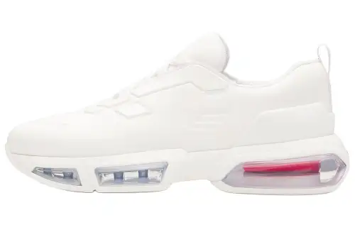 PRADA Collision Fabric Comfortable Low top Casual Shoes Men's White