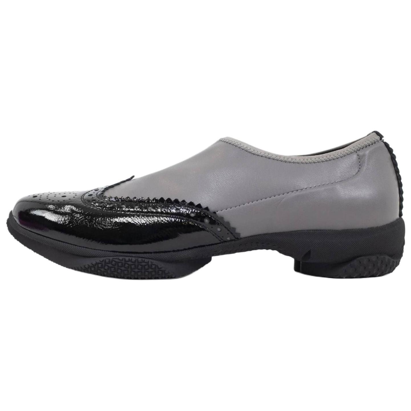 KIKO KOSTADINOV Кожаный круглый носок Sonia для отдыха туфли женский серый