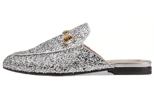 GUCCI Princetown Casual Shoes Women's Silver