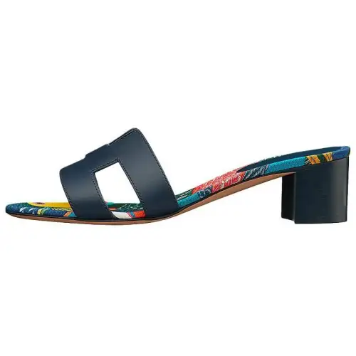 HERMES Oasis Slide Slippers Women's Indigo
