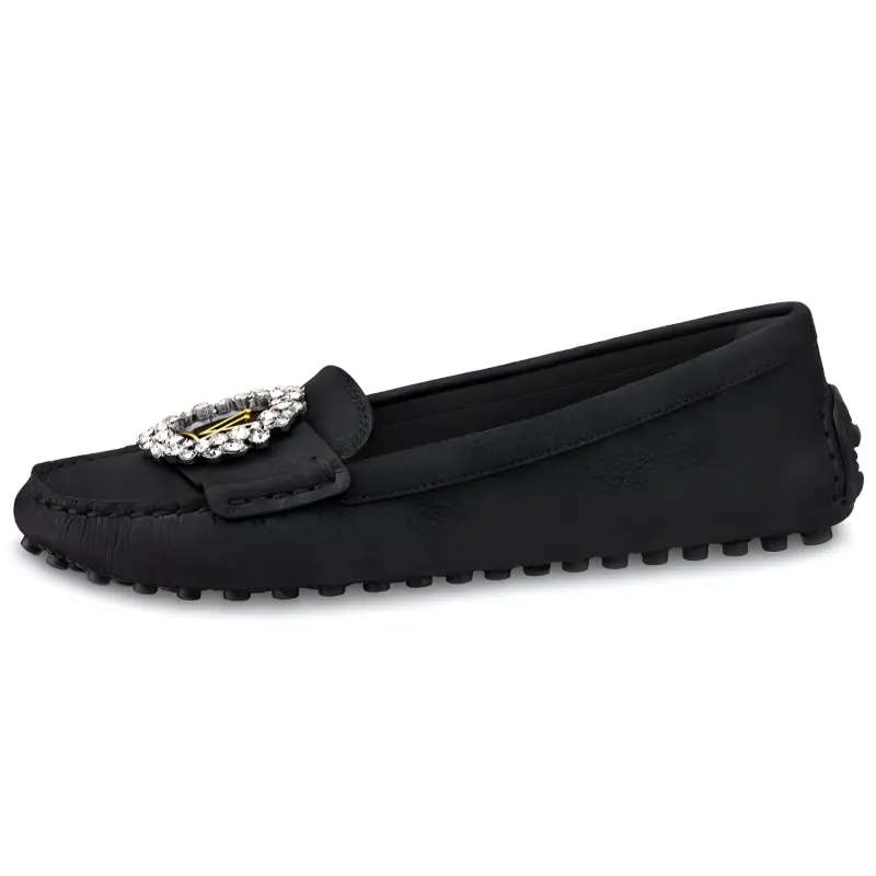 LOUIS VUITTON Dauphine Shoes 'Black Suede' Women's