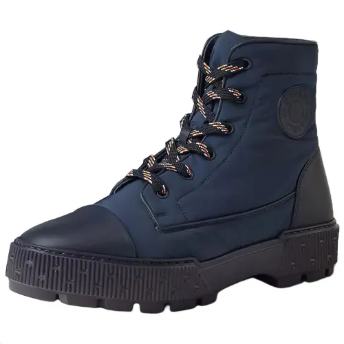 HERMES Fresh Ankle Boots 4cm Men's Dark Blue