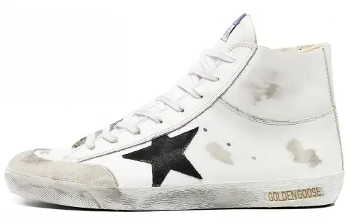 Golden Goose Super Star Skateboard Shoes Men's Mid Top White