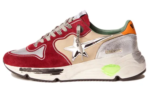 Golden Goose Running Sole Low top Casual Shoes Men's Burgundy