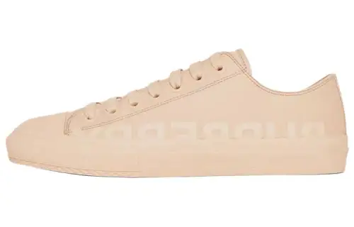 Burberry Low top Stylish Skateboarding Shoes Women's Light Almond Color