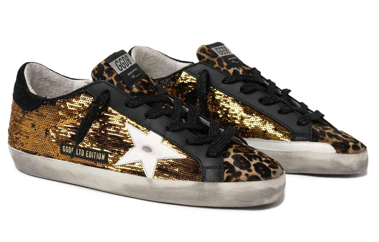 Кеды Golden Goose Super-Star (золотые) — фото 3