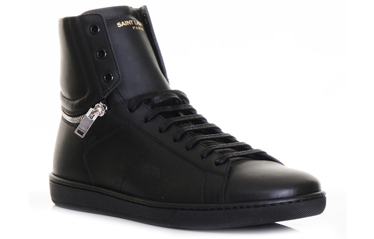 Мужские кеды SAINT LAURENT (черный) — фото 3