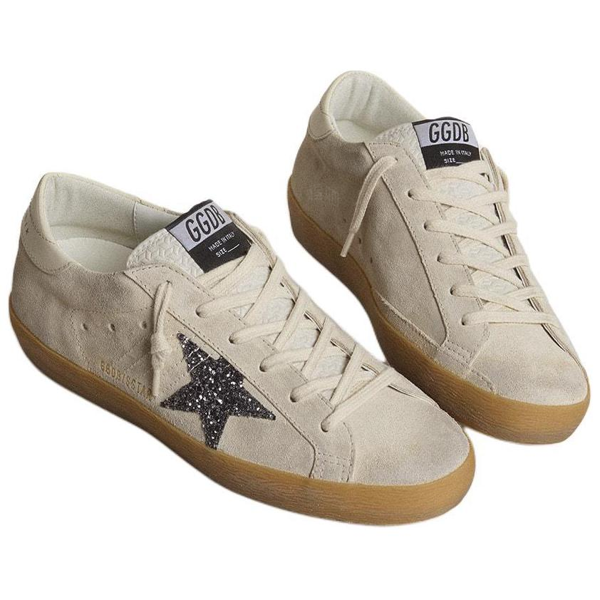 Женские кеды Golden Goose Super-Star (серо-голубые) — фото 4