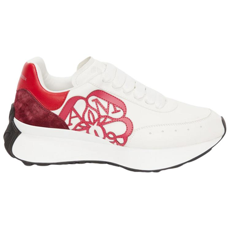 Мужские кроссовки Alexander McQueen Alexander McQueen Sprint Runner (красно-белый) — фото 2
