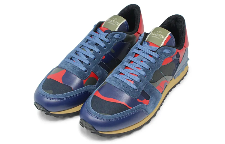 Мужские кроссовки Valentino Rockrunner (сине-красный) — фото 5