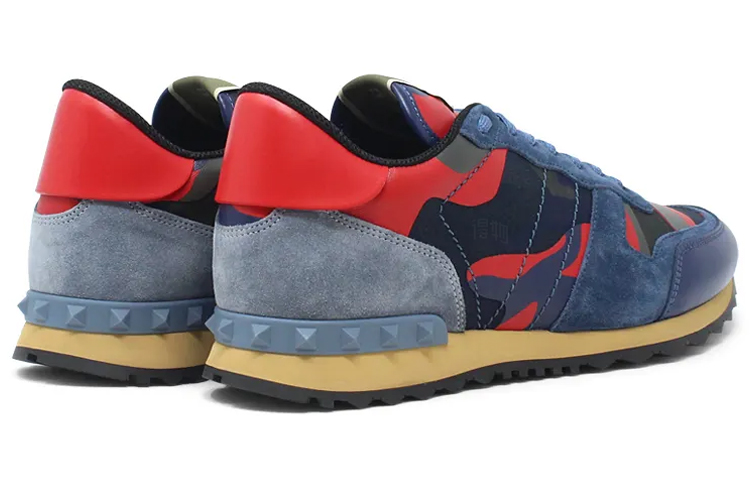 Мужские кроссовки Valentino Rockrunner (сине-красный) — фото 4