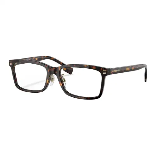 Burberry Plastic Irregular Shape Prescription Glasses Men's Tortoiseshell