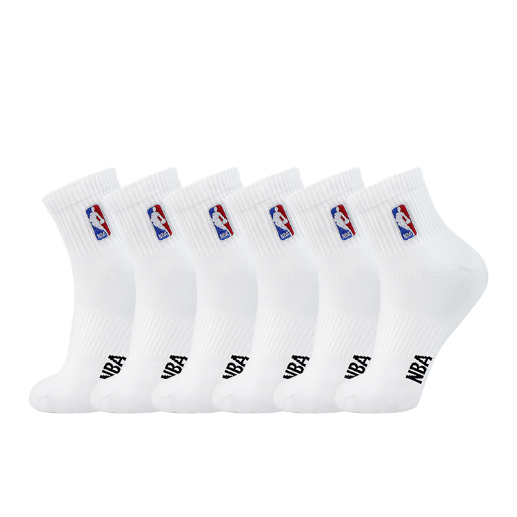 NBA Mid Calf Socks Unisex 6 Pack