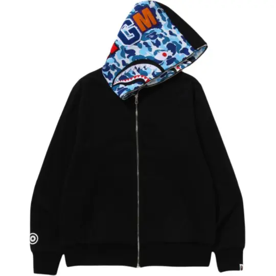 Мужская двусторонняя толстовка с капюшоном и камуфляжным принтом A BATHING APE FW25