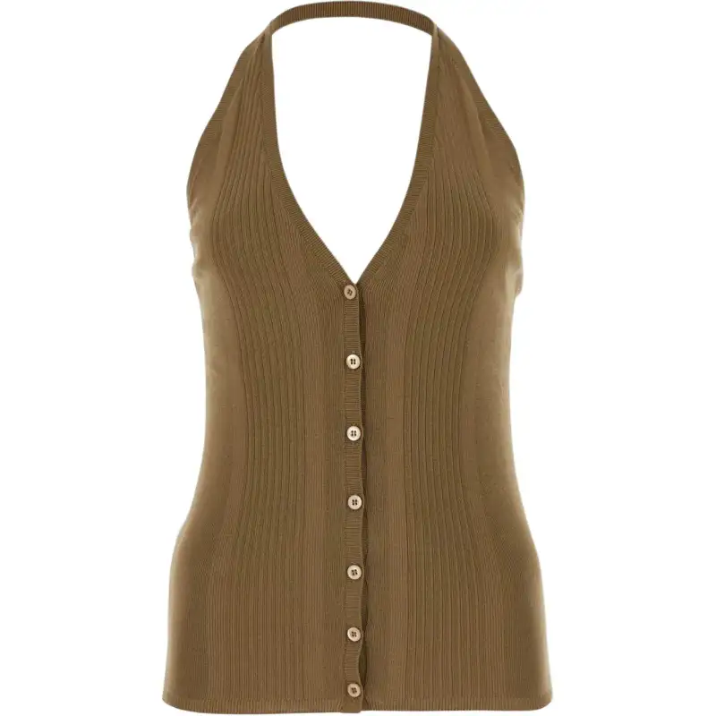 PRADA Halterneck Knitted Top