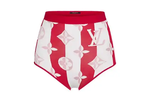 LOUIS VUITTON New Quarterly Products Of LV Casual Shorts Women's Red Moderate