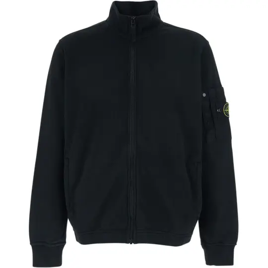 STONE ISLAND Мужская куртка Stone Island с высоким воротником и застежкой-молнией с длинными рукавами