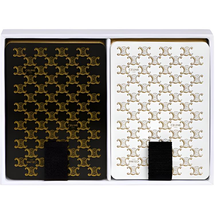 CELINE Monogram All Over Print Travel Storage Bag Women's Black White