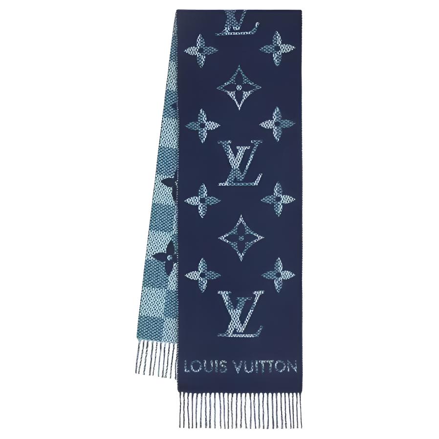 Мужской шарф Louis Vuitton (темно-серый)