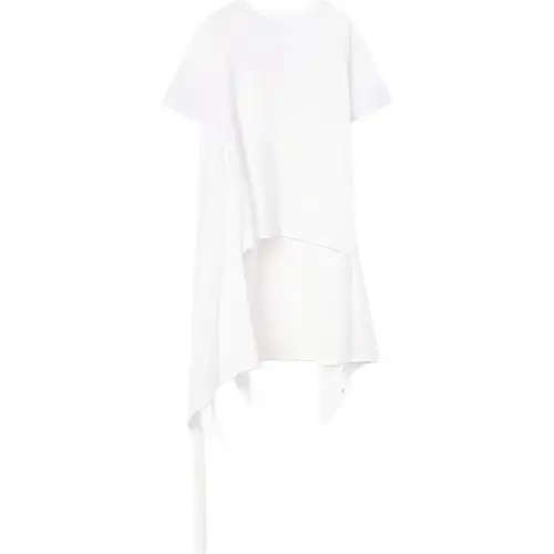 LOEWE T Shirts Men's White Crew Neck Moderate Straight Fit