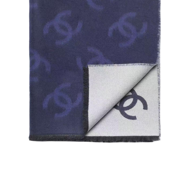 Шарф Chanel (синий) — фото 2