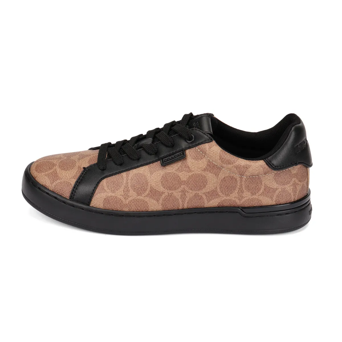 COACH Lowline Canvas Stylish Skateboarding Shoes Men's Tan