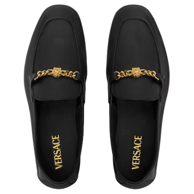 Женские лоферы Versace Medusa (черные) — фото 5