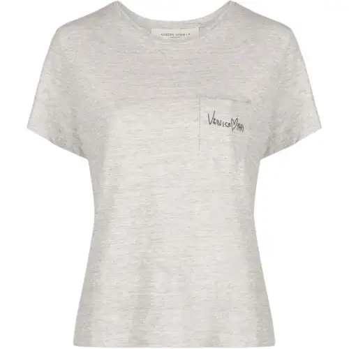 Golden Goose T Shirt Women's Lime Gray