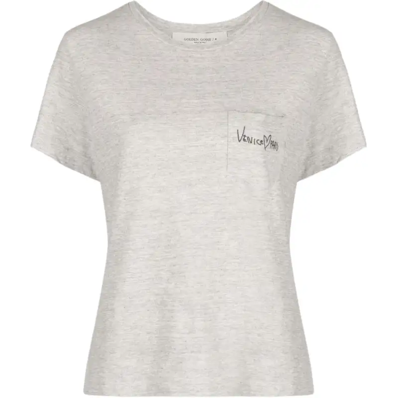 Golden Goose T Shirt Women's Lime Gray